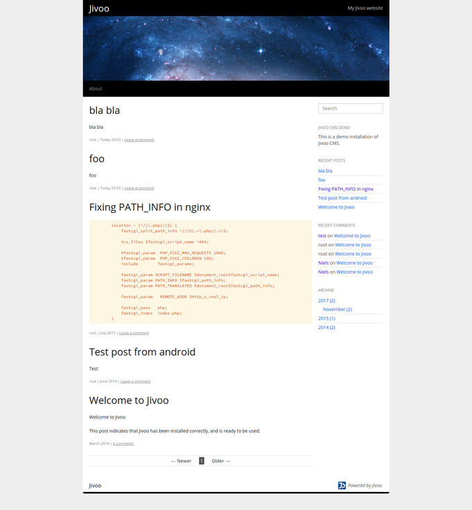Frontpage